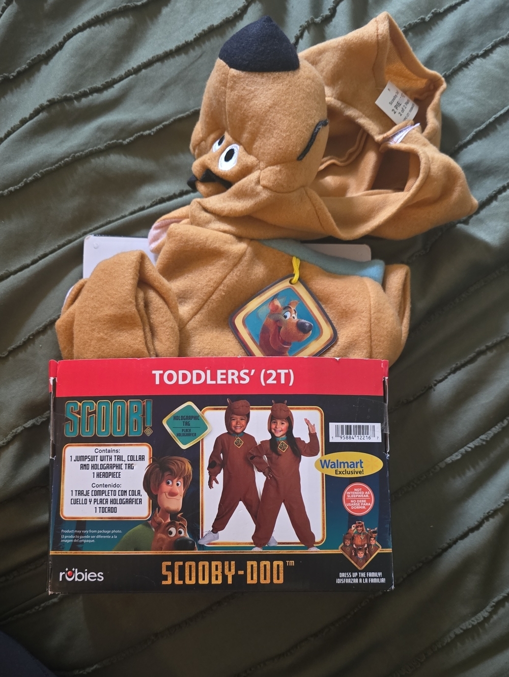 Warner Bros. Scooby-Doo Toddler One-Piece Costume - Brown, Black, Blue 2T